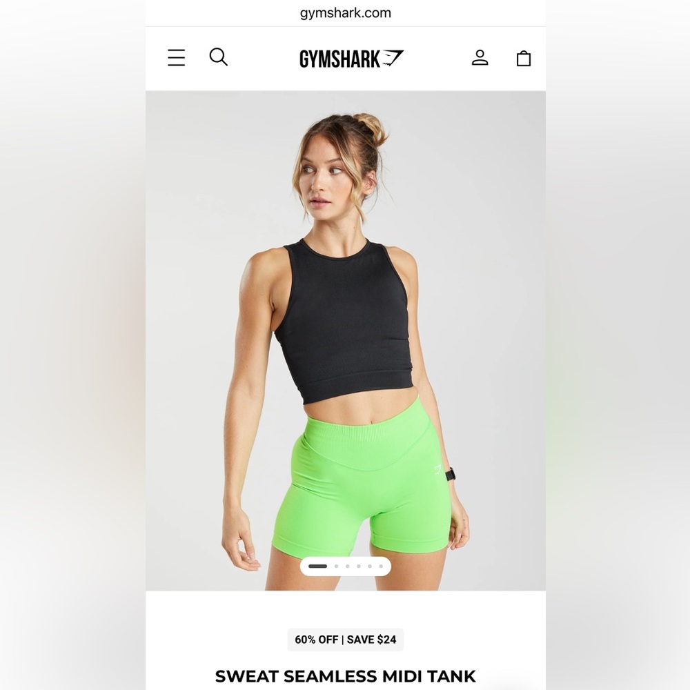 Gymshark Sweat Seamless Midi tank